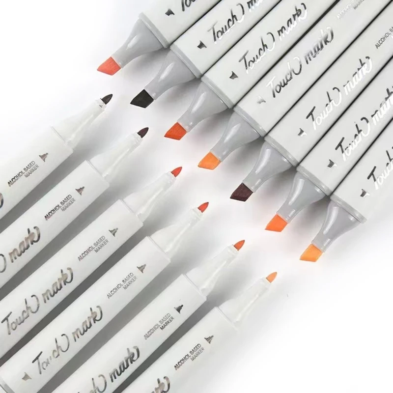 Rotuladores artísticos tono piel, rotulador Color carne a base doble punta para retratos, cómics, regalos