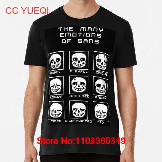 

The Many Emotions Of Sans Undertale S to 5XL Made in USA T-Shirt