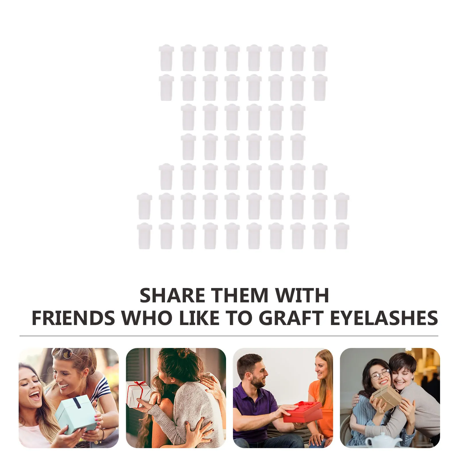 

100Pcs Eyelash Glue Bottle Nozzle Needle Replacement Heads Anti Blocking Lash Extension Tool Bottle Parts Glue Replacement Head