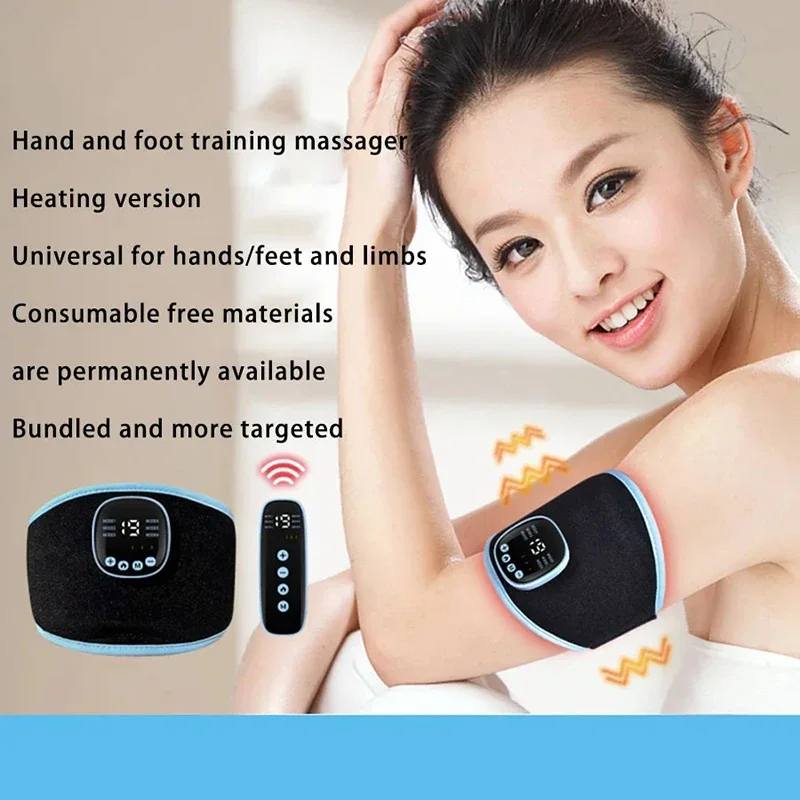 

1PCS Arm Massager Heating Belt Electric Pulse Wrap Calf Leg Relaxation Hot Compress Massager Pad Rechargeable Leg Shaping Belt