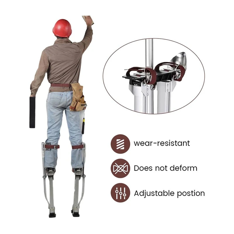 Drywall Stilts Heel Bracket Replacement Kits,Stilt Heel Bracket Replacement Kit Metal Adjustable Part For Painting