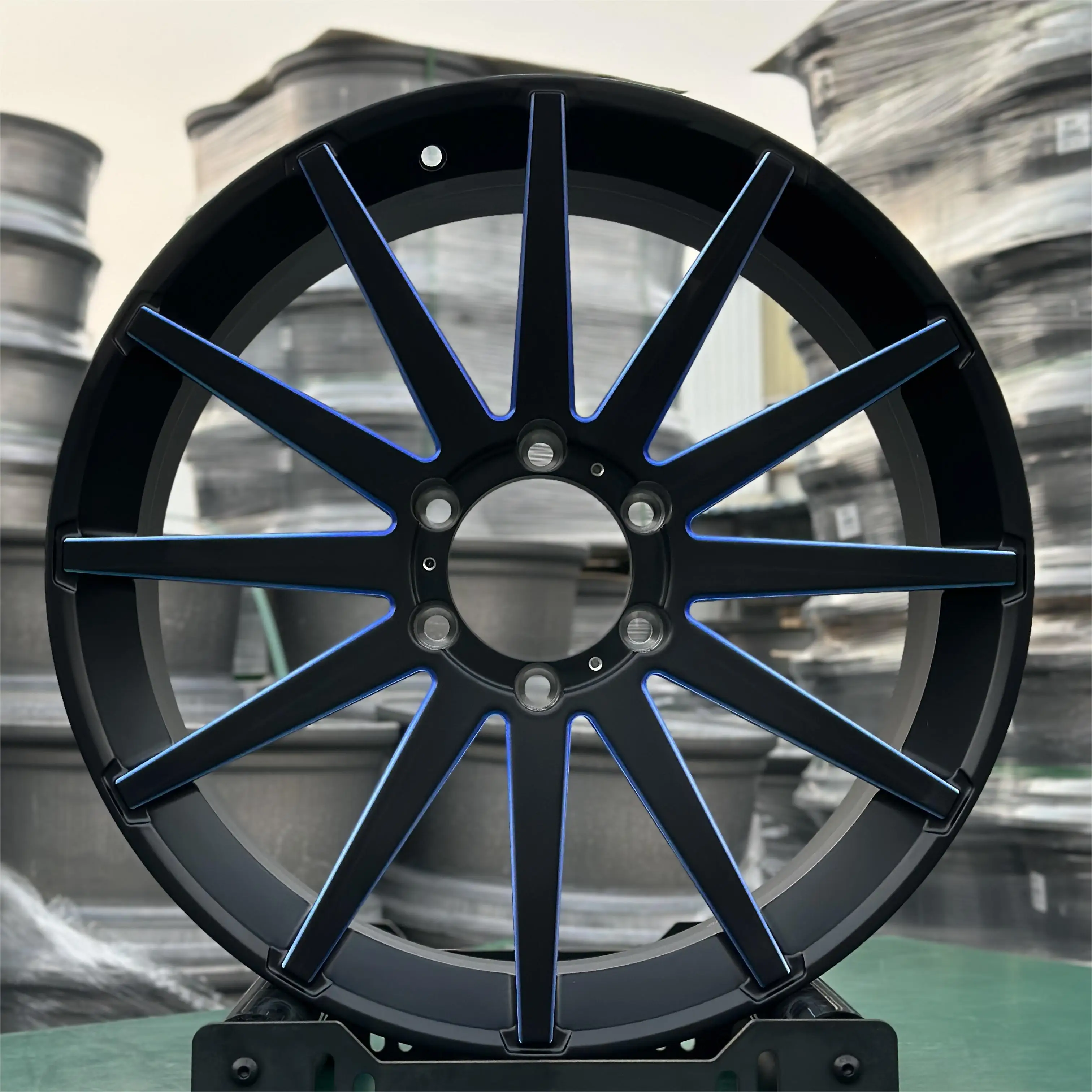 Custom One-piece Matte Black Forged Wheel Custom Wheel Rim 17-24 Inches 6061-T6 Aluminum Alloy For Modification