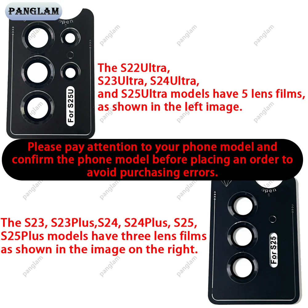 Camera Metal Lens Ring Glass Case For Samsung Galaxy S22 S23 Ultra S24 Plus S25 Ultra Camera Lens Screen Protector Lens Cover view 2
