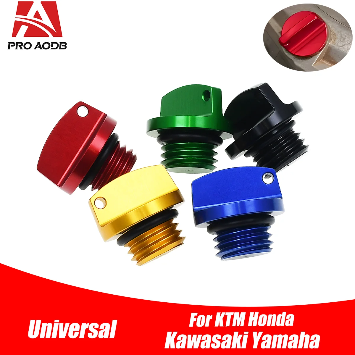 Bouchon de carter de moto CNC, bouchon de remplissage d'huile moteur, vis M20*2.5 pour Yamaha Honda Suzuki Kawasaki, pièces universelles