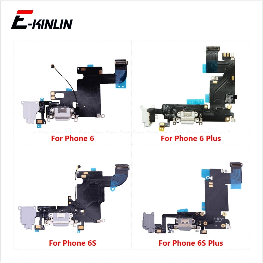 

USB Dock Connector Charging Port Flex Cable For iPhone 4S 5 5S SE 6 6S Plus USB Charger Plug Flex Cable Repair Parts