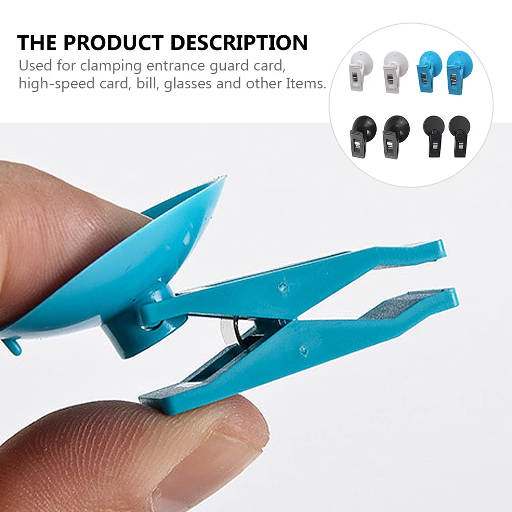 

8Pcs Car Mounted Clip Suction Type Heavy Duty Windshield Ticket Card Holder Clamping Tool for Glasses Bills Car Mounted Clip