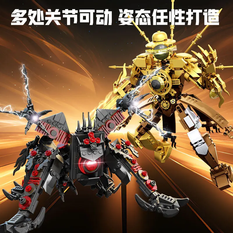 Caliente Titan battle-axe altavoz hombre araña rey hombre conjunto de bloques de construcción creativo Skibidi inodoro hombre con caja DIY juguetes de bolas