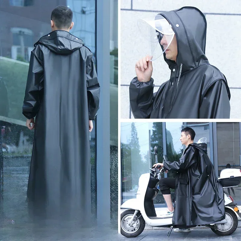 2024 Wear Resistant Raincoat Full Body Rain Proof Single Man New All-in-one Female Adult Battery Car Electric Bicycle Poncho