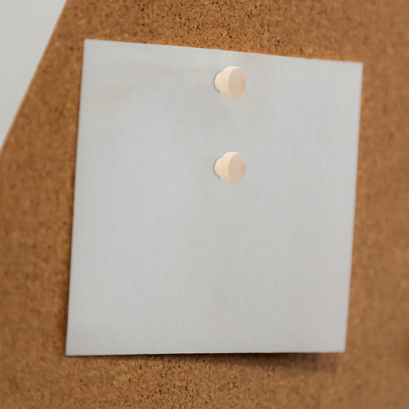 50Pcs Round Wooden Pushpins for Cork Board Simple Stylish Thumbtacks for Photo Wall Office Memo Notes Push Board Pin