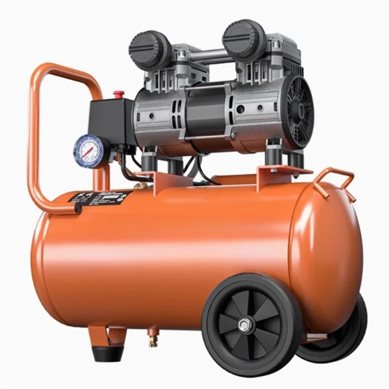 Air Compressor 220v Mini Small Oil-free Silencing Woodworking Household Portable Air Compressor