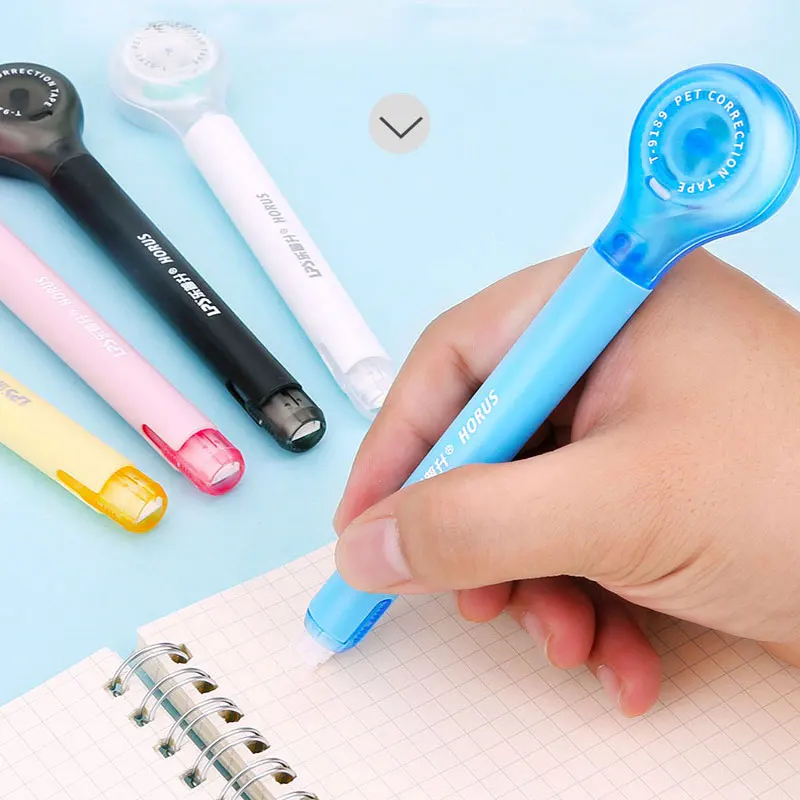 Macaron Color Pen Shape Correction Tape 6 m Length 5mm Width New Creative Design Cute Correction Tape School Stationery