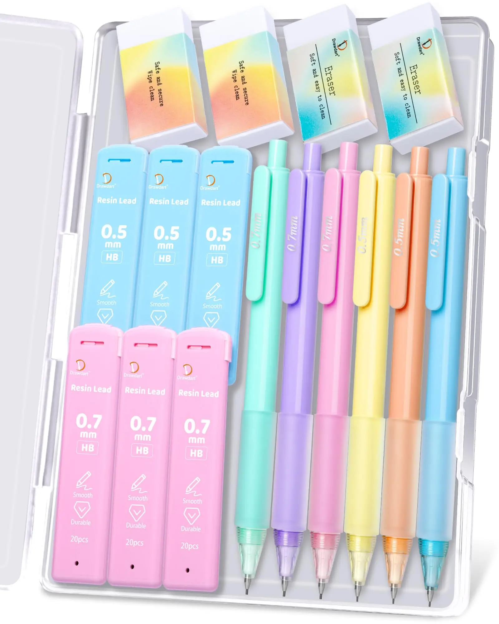6-Piece Pastel Mech…