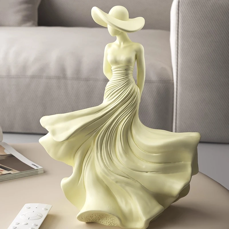 creme-vent-printemps-brise-fantome-personnage-art-ornement-haute-sens-sculpture-salon-etude-entree-armoire-a-vin