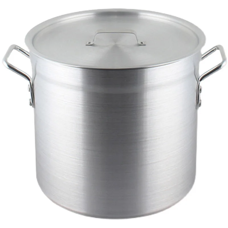 Commercial Aluminum Soup Stock Pot Thickened Large Capacity 80L With Lid