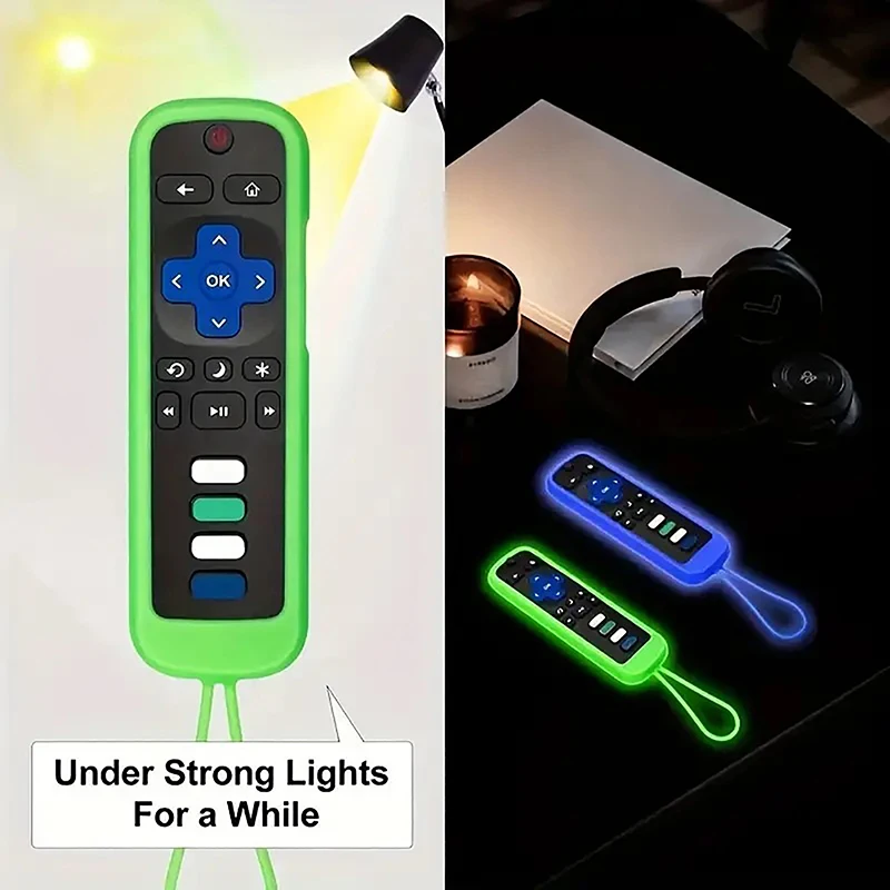 Portable Glow In The Dark Convenient Silicone TV Remote Control Cover Dustproof Protective Case Household Accessories