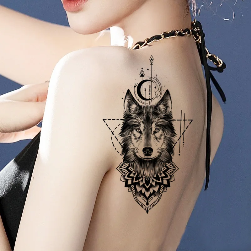 Small Full-arm Waterproof Tattoo Sticker Symbol Totem Animal Skeleton Small Arm Tattoo Sticker