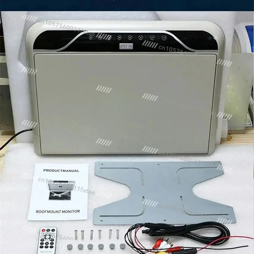 19-дюймовый мультимедийный видеоплеер, автомобильный монитор, универсальный автомобильный потолочный монитор MP5 с поддержкой входа HDMI USB/TF/FM