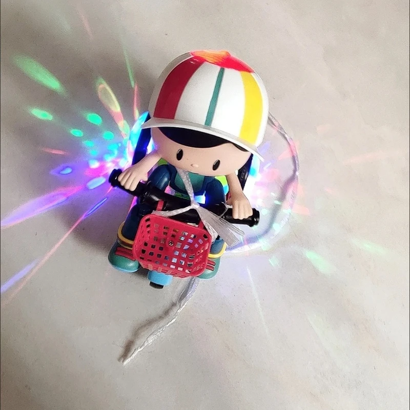 Oplichtende stuntdriewieler: 360° °   spins + muziek, eco-ABS-materiaal, bevordert de ontwikkeling van motorische vaardigheden, perfect feestelijk cadeau