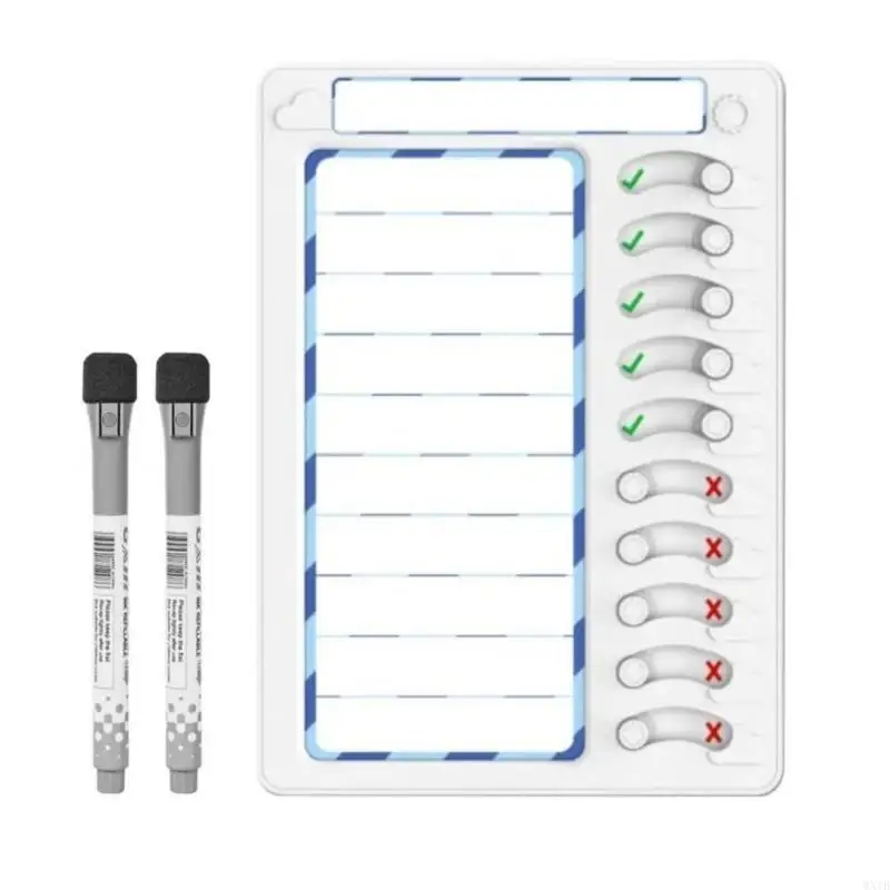 Blank Chore Chart for Kids Chores Slider Chart Checklist Board Dry Erases Chore Chart ADHD Tool