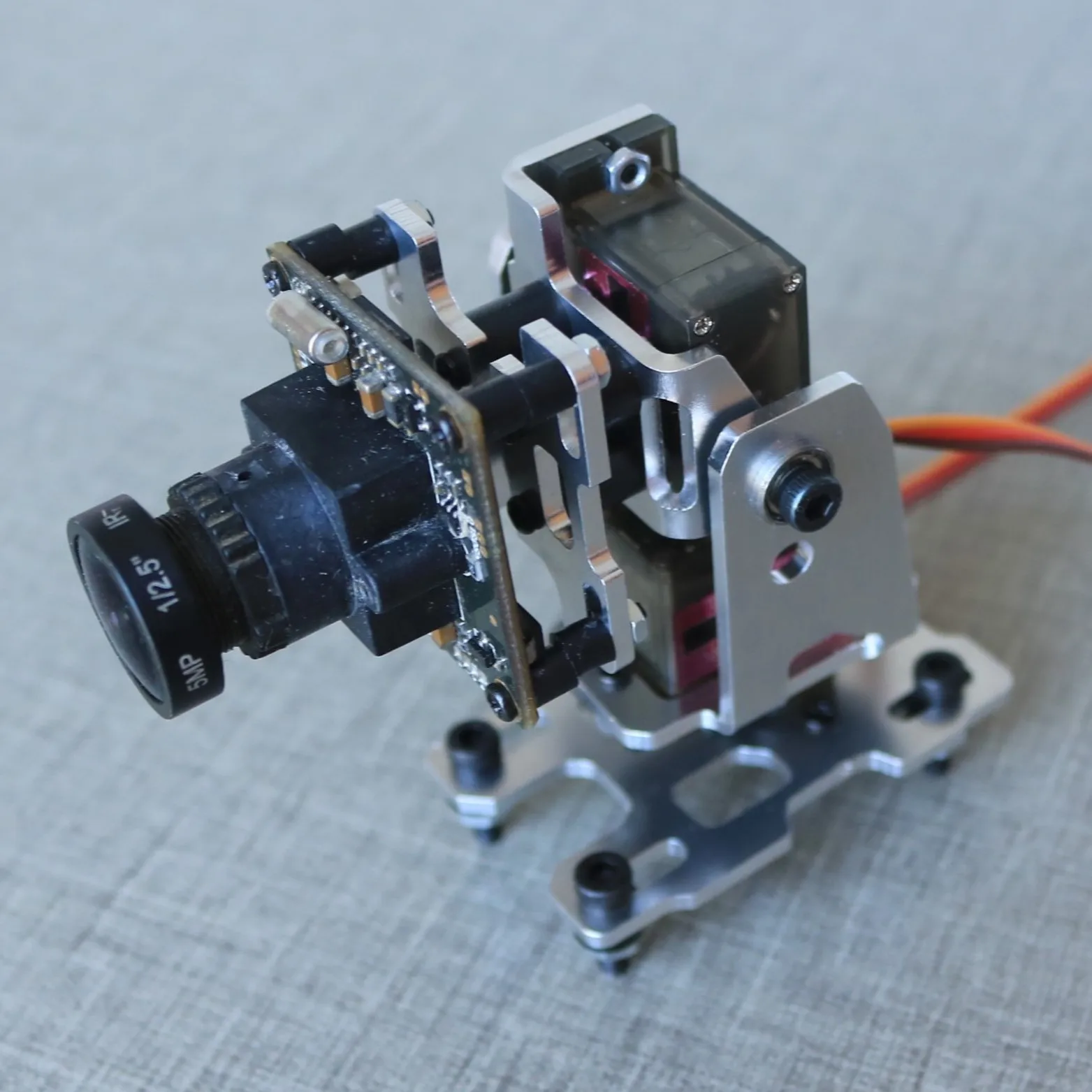 

Кронштейн сервооблока, качание головы FPV небесного конца, двухосный карданный подвес FPV, подвес камеры модели самолета 3.