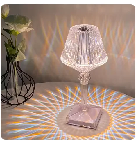 

ZK40 Diamond Table Lamp Acrylic Decoration Desk Lamps For Bedroom Bedside Bar Crystal Lighting Fixtures Gift LED Night Light