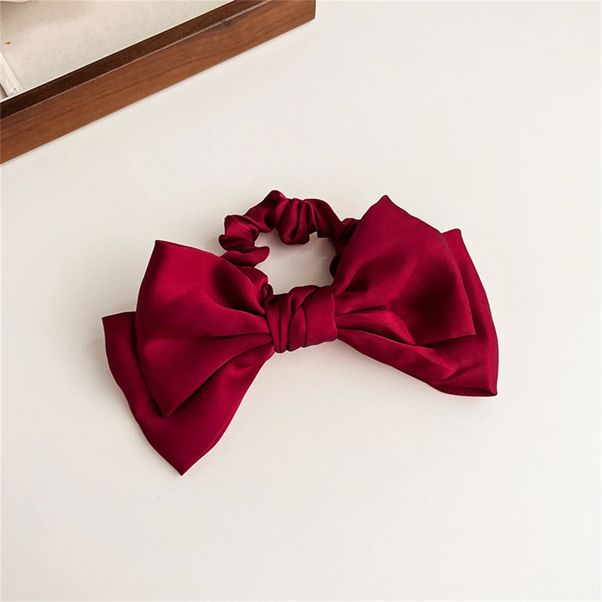 Solid color bow Hair tie Hair Accessories for Women