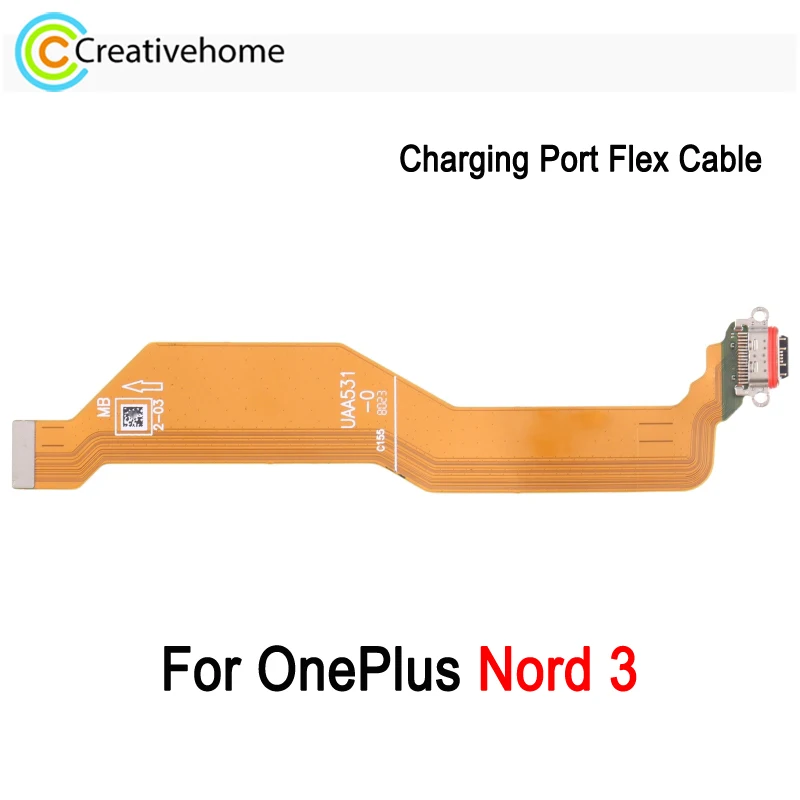 

Гибкий кабель для зарядного порта для телефона Oneplus Nord 3, USB зарядная док-станция для материнской платы, соединительный кабель, Запасная часть