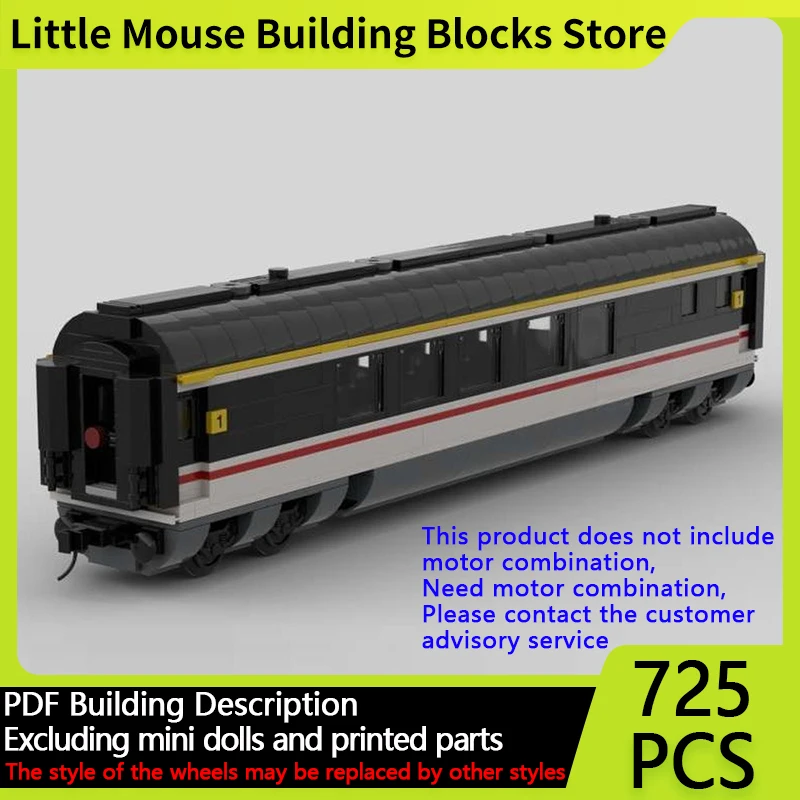 

Модель городской автомобиль MOC, строительные кирпичи, высокоскоростной поезд 125, модульная технология 1-го класса, подарки, праздник, сборка, детские игрушки, костюм