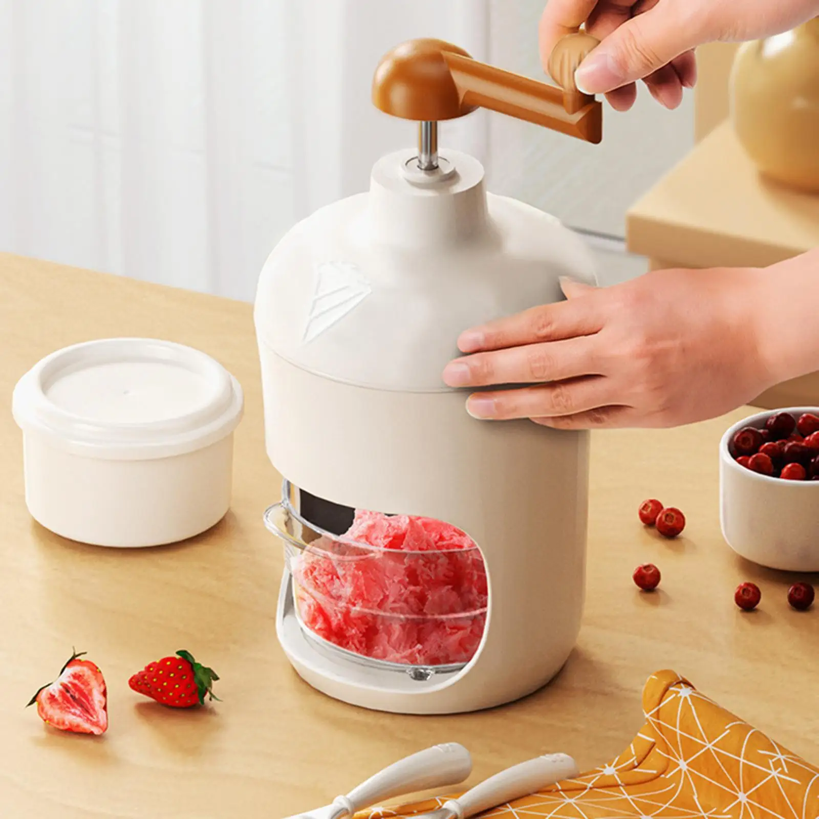 دليل كسارة الجليد الجليد حلق مع علبة مكعبات الثلج المحمولة حلق الجليد مخروط آلة للمطبخ التخييم الأطراف