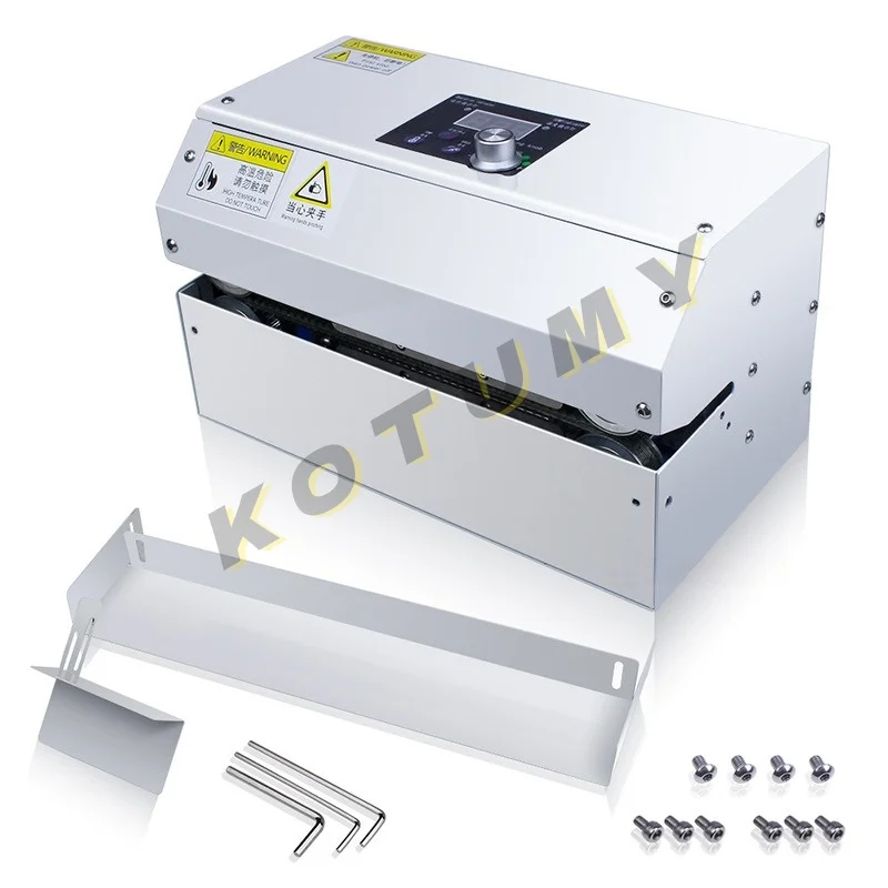 Commercial 220V/110V Fully Automatic Continuous Sealing Machine for Small Candy Baking Packaging Bag Sealing