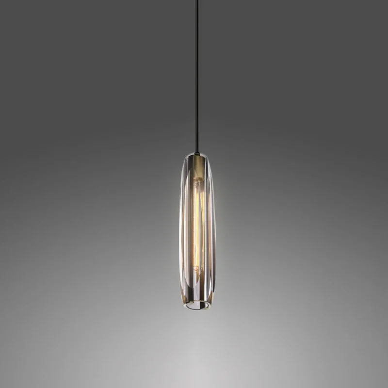 

All Copper Light Luxury Post-Modern Crystal Chandelier Bedroom Bedside Bar Hong Kong Style Personality Small Droplight
