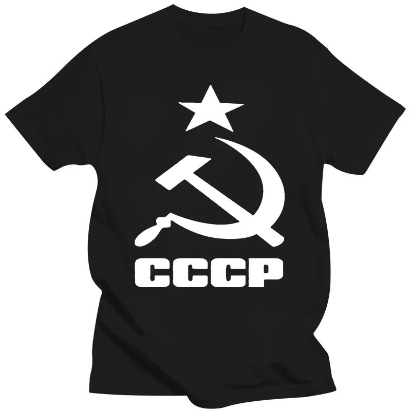 CCCP rus sscb sovyetler birliği yüksek kalite moskova rusya erkek pamuklu t-shirt 2024 yaz erkek kısa kollu  men clothing