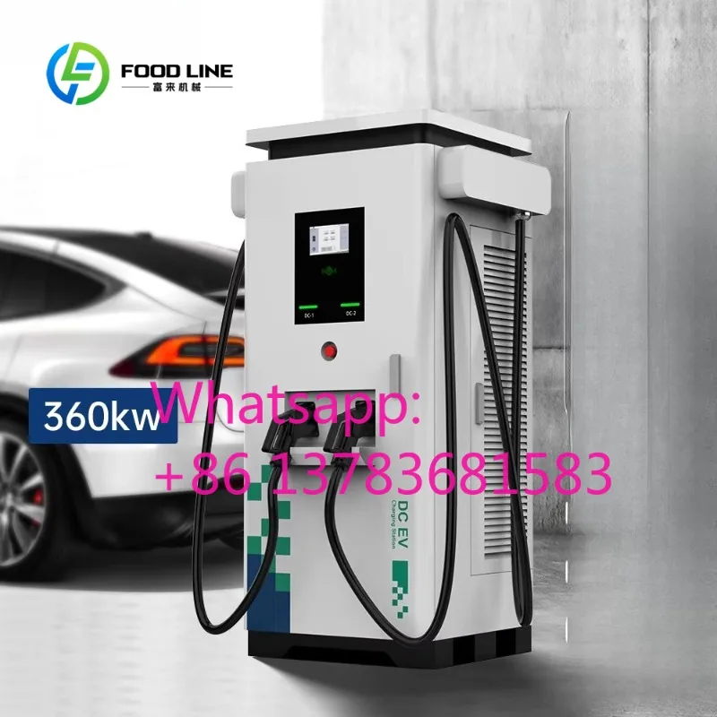 New Commercial 360kw Liquid Cooling Floor-mounted DC Fast EV Charging Station DC CCS Electric Vehicle Car Charger Custom