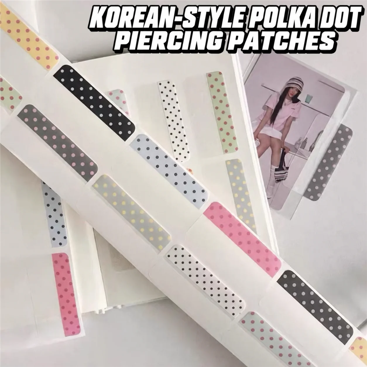 100pc Semi-transparent Polka Dot Adhesive Index Tabs Waterproof Writeable Label Stickers for Journal Planner Classification Mark