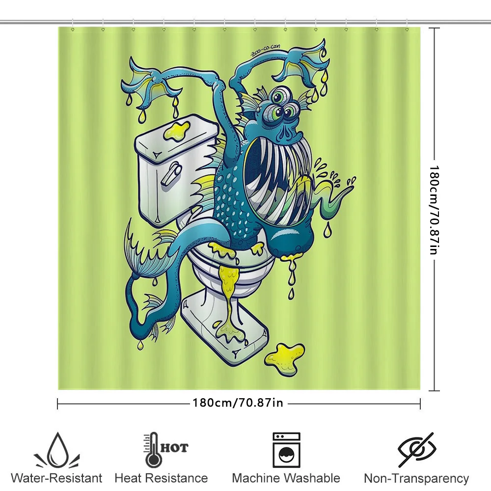 Ozean Meeresschildkröte Duschvorhang Wasserdicht Badezimmer Dekor Tropische Fische Blau Natur Coastal Vibes Strand Thema Home Decor