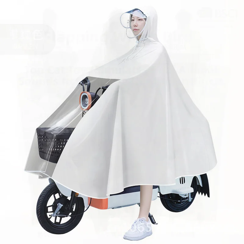 

Утолщенный длинный плащ для всего тела для взрослых, специальное пончо для электромобиля, водонепроницаемая верхняя одежда из ПВХ с защитой от дождя, различные цвета