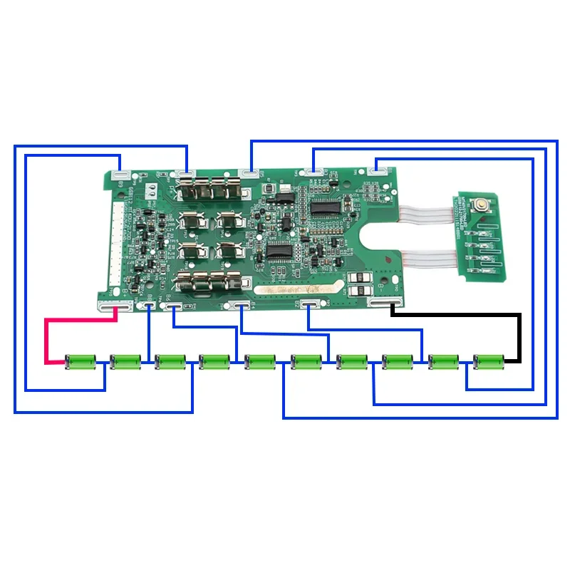 Imagem -05 - Li-ion Bateria Caixa de Plástico Pcb Placa de Carregamento Shell Caixa para Makita 40v Bl4040 Bl4025 Bl4080 Caixas de Lítio 10x21700