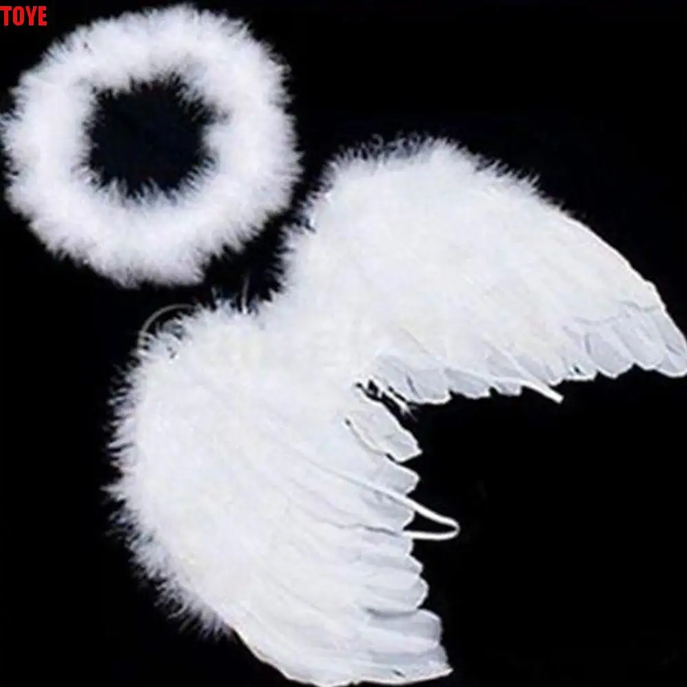 

Prop Cute New and Photo White Wings Angel Decoration For Feather Kids
