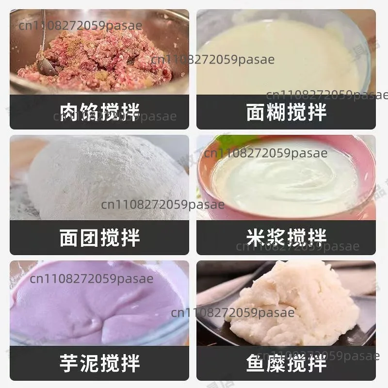 1950W Strong Mixer Meat Filling Batter Tahini Sauce Potato Mixer Mixer Pancake Fruit Paint Egg Beater Commercial