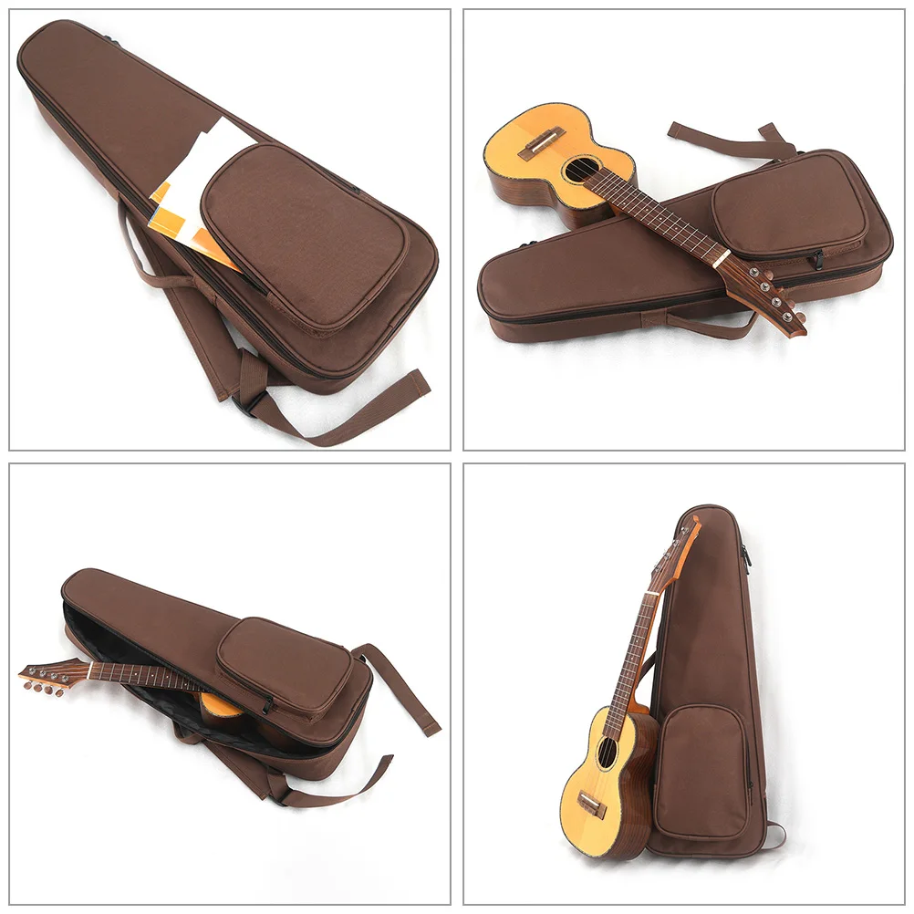 

Ukulele Bag Ukelele Case Small Guitar Bags for Travel Brown Storage Container Holder
