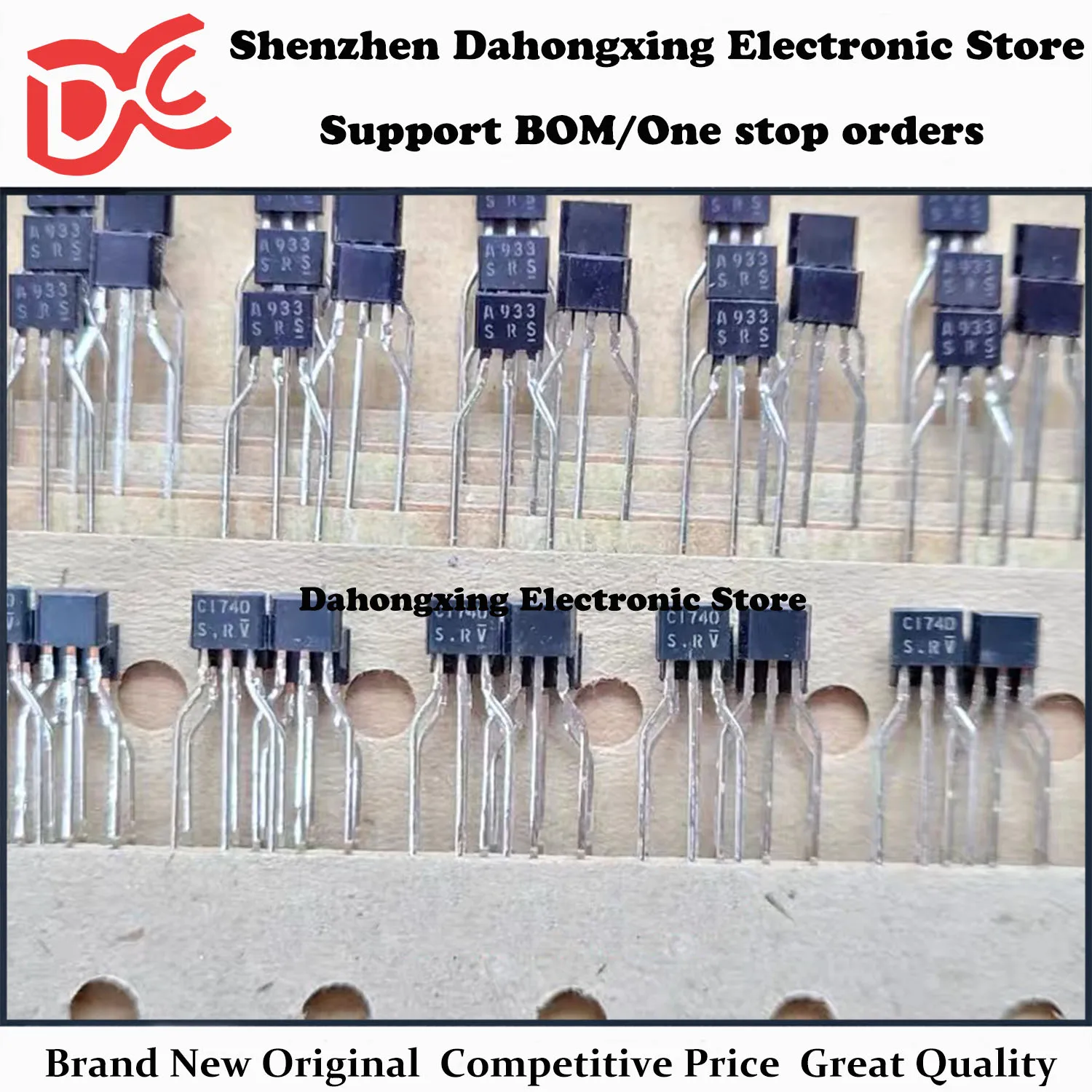 New Original 20Pairs 2SA933 A933 + 2SC1740 C1740 TO-92 Audio Amplifier Transistor Great Quality