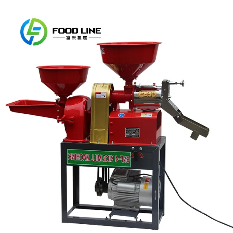 

2in1 Regular Model Henan Factory Price Household Mini Combined Paddy Rice Mill with Grinding Machine