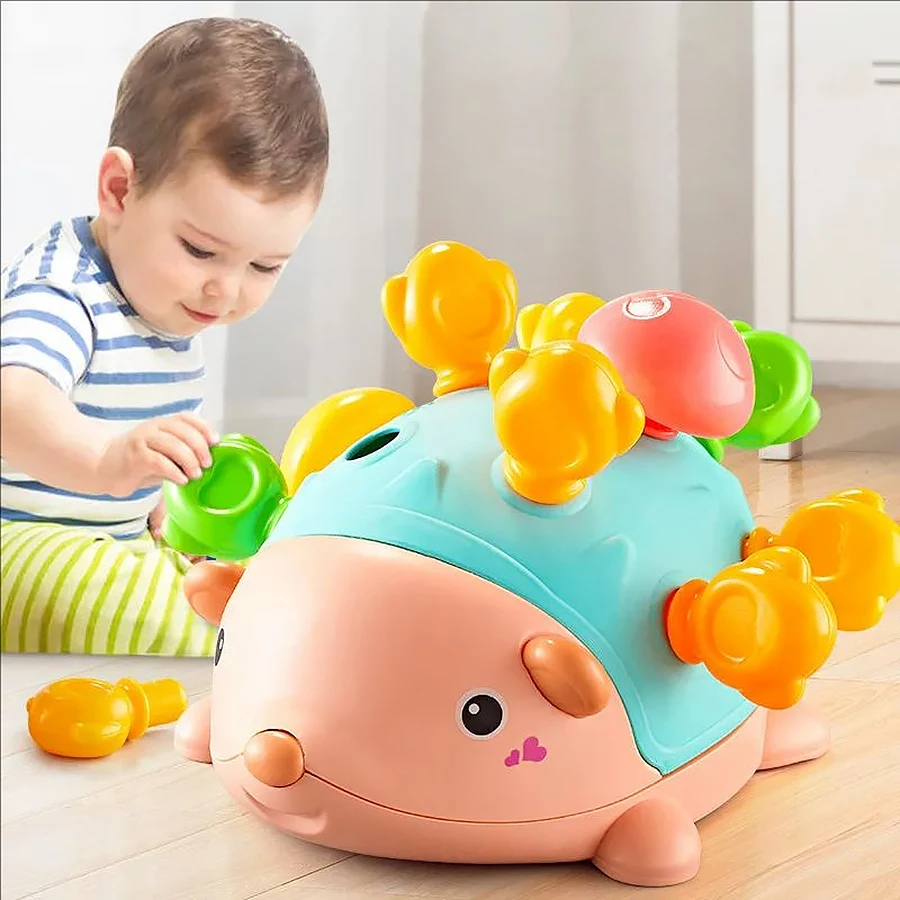 Hedgehog Insertion Fun Educational Toy for Kids Early Learning Parent-Child Interaction Fine Motor Skills & Finger Concentration