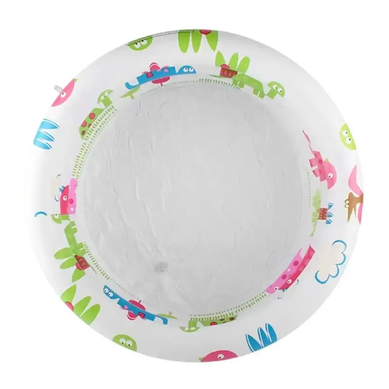 B78B-حوض سباحة قابل للنفخ للأطفال والرضع في الهواء الطلق، مستدير، محمول، مع طباعة ديناصور رائعة