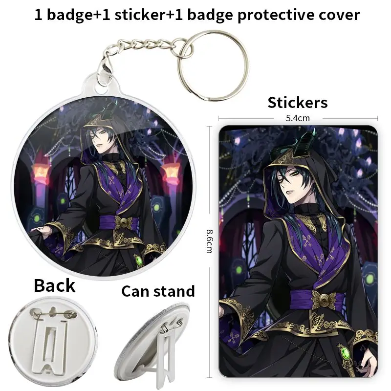 Malleus Draconia Game Anime Character Soft Button Badge Brooch anchor Peripherals Pin Birthday presentinsignias personalizables