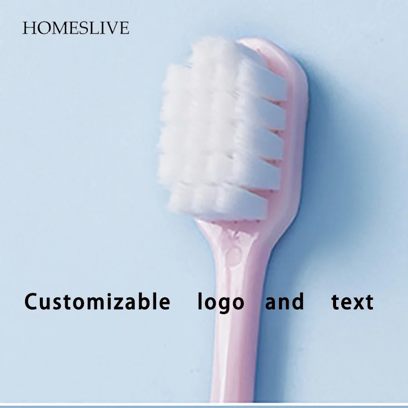 Homeslive 200pcs Toothbrush Can Be Customized Logo Text Name Tooth Care Accessories Tooth Whitening Instrument Tongue Scrape