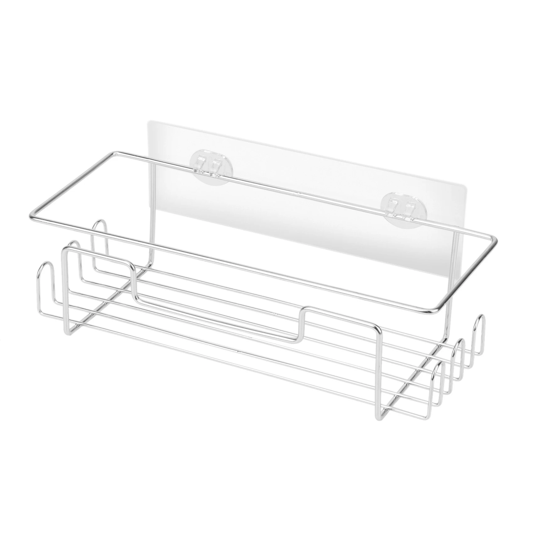 Shower Caddy Basket Shelf By 2-Pack,for Bathroom Organizer with Hooks and Soap Dish,Without Drilling,Storage