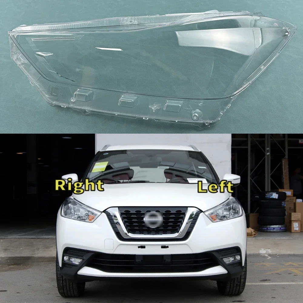 

Front Headlight Cover For Nissan Kicks 2017 2018 2019 Transparent Mask Headlamp Lamp Shell Replace Original Lampshade Plexiglass