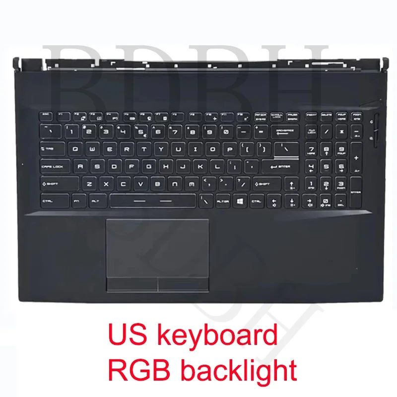 For MS GL75 GP75 MS-17E2-17E3-17E5-17E7 Laptop palm rest keyboard upper cover top case backlight