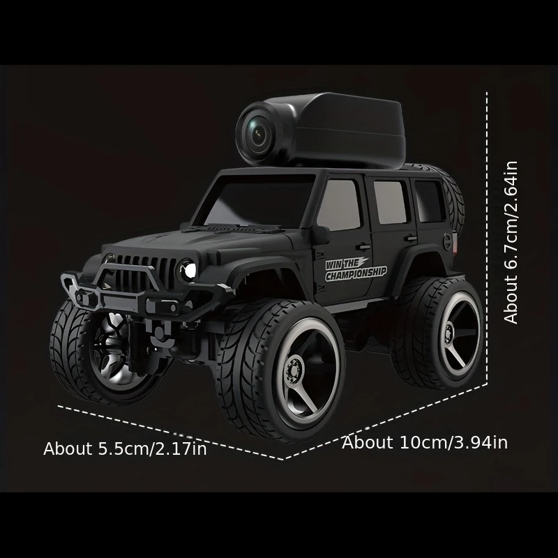 KF32 Camera Capable Legering Terreinwagen 1:64 Sterke Achteraandrijfmotor Lange afstand Jongen Droomcadeau Speelgoed